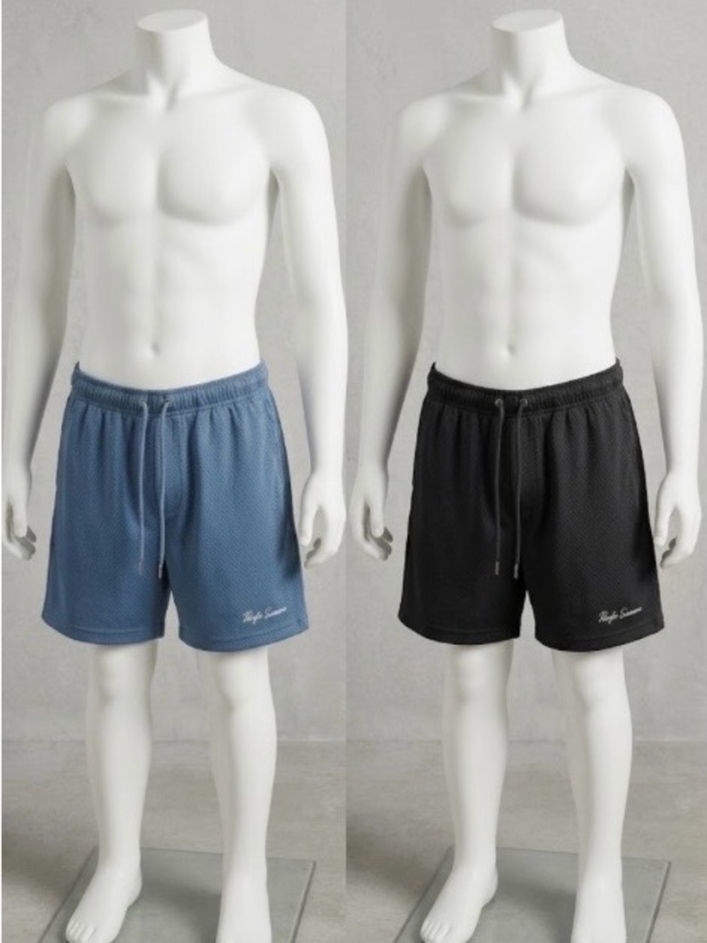 PACSUN Teen Shorts Set - Blue & Black
